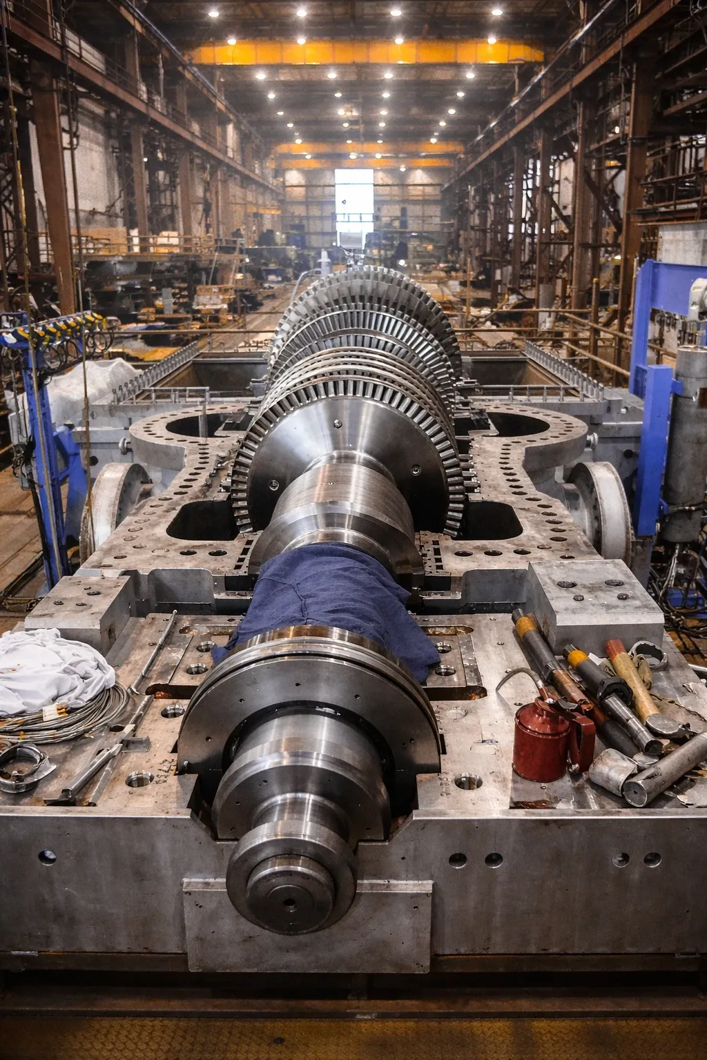 Steam Turbine Rotor & Casting Assembly